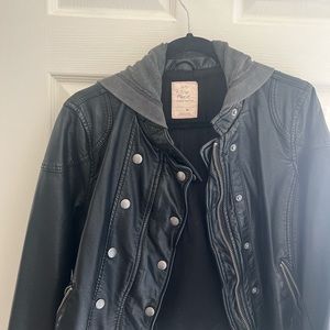 Free People leather jacket